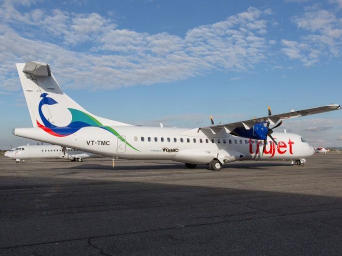 Trujet's plane's night parking in Nagpur | ट्रूजेटच्या विमानाचे नागपुरात नाईट पार्किंग Trujet's plane's night parking in Nagpur | ट्रूजेटच्या विमानाचे नागपुरात नाईट पार्किंग