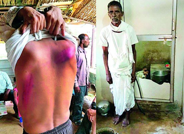 The villagers are beaten by illegal businessmen | अवैध व्यावसायिकांकडून ग्रामस्थांना मारहाण