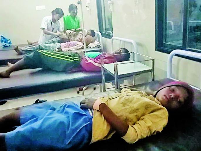 The poisoning of 45 students by eating the seeds of Chandramukhi | चंद्रज्योतीच्या बिया खाल्ल्याने ४५ विद्यार्थ्यांना विषबाधा The poisoning of 45 students by eating the seeds of Chandramukhi | चंद्रज्योतीच्या बिया खाल्ल्याने ४५ विद्यार्थ्यांना विषबाधा