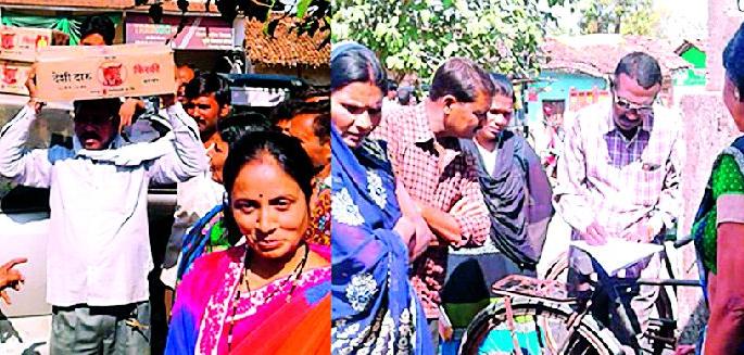 Vehicles smuggled by women caught | महिलांनी पकडले दारुची तस्करी करणारे वाहन Vehicles smuggled by women caught | महिलांनी पकडले दारुची तस्करी करणारे वाहन