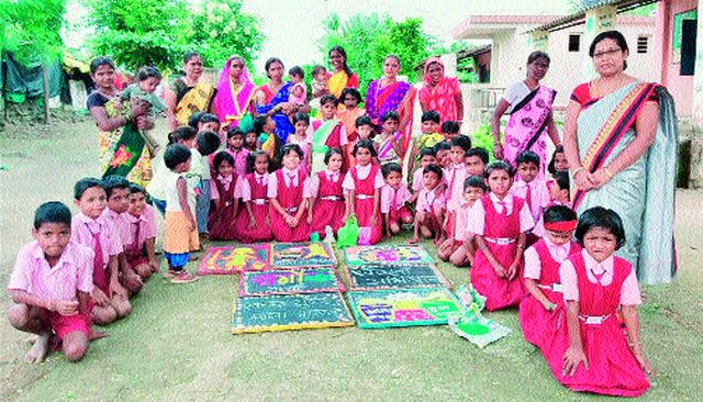 Rangoli competition to Banganganagar | बाणगंगानगरला रांगोळी स्पर्धा