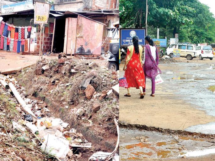 Sindhudurg: Due to the sewage drainage in Kankavli, demand for measures on the sewage road | सिंधुदुर्ग : कणकवलीत गटार तुंबल्याने सांडपाणी रस्त्यावर, उपाययोजना करण्याची मागणी