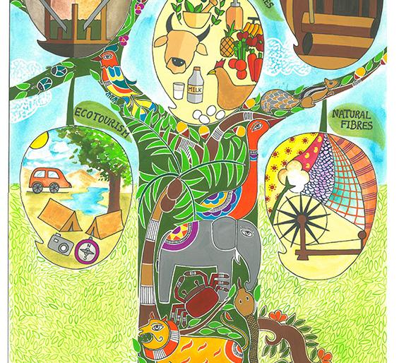  Nation's Mrinalay Kange painting competition tops the country | नाशिकची मृण्मयी केंगे चित्रस्पर्धेत देशात अव्वल