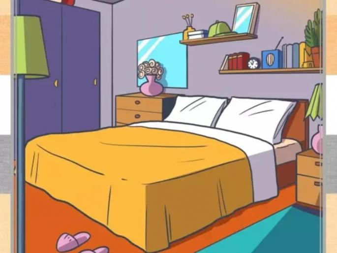 Optical Illusion : Can you find out hidden crown inside bedroom | बेडरूममधील वस्तूंमध्ये ठेवला आहे एक Crown, जो 7 सेकंदात शोधण्याचं आहे चॅलेंज! Optical Illusion : Can you find out hidden crown inside bedroom | बेडरूममधील वस्तूंमध्ये ठेवला आहे एक Crown, जो 7 सेकंदात शोधण्याचं आहे चॅलेंज!