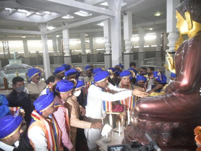 Jayant Patil's visit to Deekshabhoomi | जयंत पाटील यांची दीक्षाभूमीला भेट Jayant Patil's visit to Deekshabhoomi | जयंत पाटील यांची दीक्षाभूमीला भेट