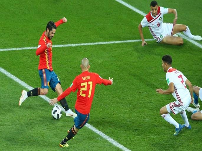Fifa Football World Cup 2018: Equals of Spain and Morocco | Fifa Football World Cup 2018 : स्पेन आणि मोरॅक्को यांची बरोबरी