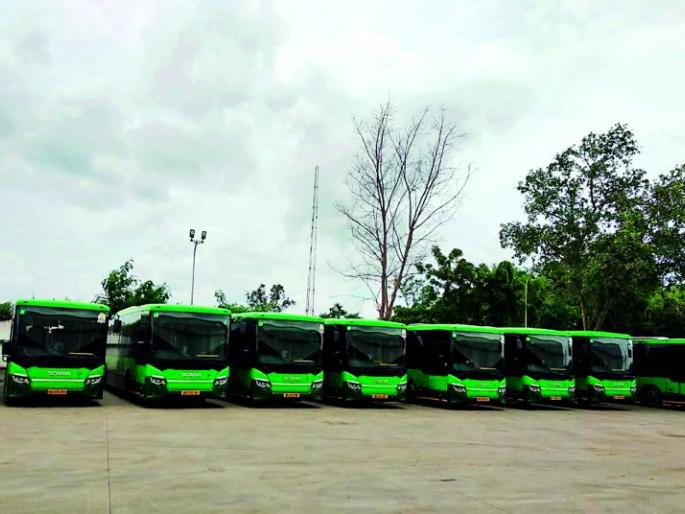 28 green buses in Nagpur are in dump, for five months | पाच महिन्यापासून नागपुरातील २८ ग्रीन बस धूळखात