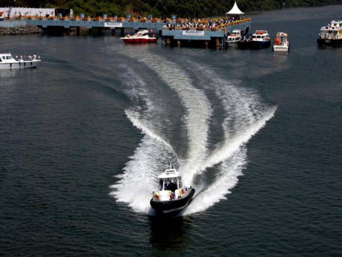 Water transport on 10 routes in Mumbai, four routes will connect to the new airport | महामुंबईत १० मार्गावर जलवाहतूक, नव्या विमानतळाला चार मार्ग जोडणार Water transport on 10 routes in Mumbai, four routes will connect to the new airport | महामुंबईत १० मार्गावर जलवाहतूक, नव्या विमानतळाला चार मार्ग जोडणार