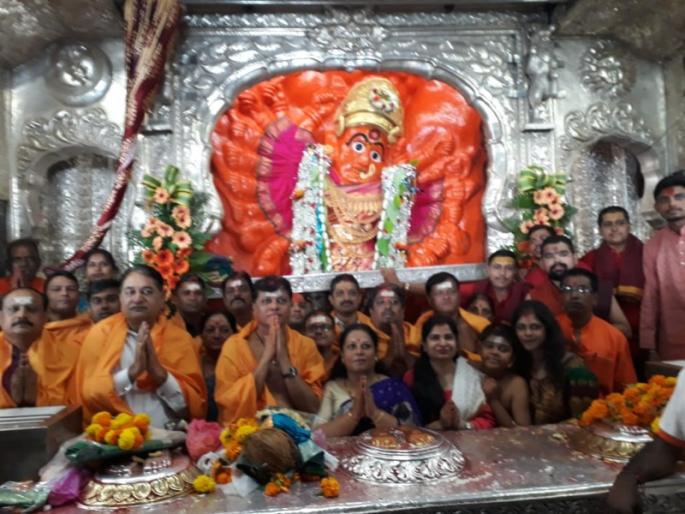 Start of Navratri festival of Saptashrungi | सप्तश्रृंगीमातेच्या नवरात्रोत्सवास प्रारंभ Start of Navratri festival of Saptashrungi | सप्तश्रृंगीमातेच्या नवरात्रोत्सवास प्रारंभ