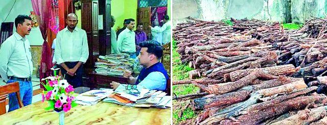 Ultimately there are burns and bamboo bumps available | अखेर अहेरीत जळाऊ बिट व बांबू उपलब्ध Ultimately there are burns and bamboo bumps available | अखेर अहेरीत जळाऊ बिट व बांबू उपलब्ध