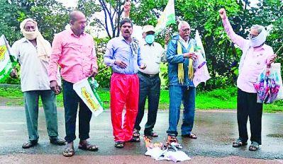 Vidarbha activists celebrate Holi on electricity bill | विदर्भवाद्यांनी केली वीज बिलाची होळी Vidarbha activists celebrate Holi on electricity bill | विदर्भवाद्यांनी केली वीज बिलाची होळी