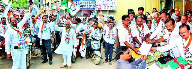 Congress-NCP demonstrations against inflation | महागाई विरोधात काँग्रेस-रॉकाची निदर्शने Congress-NCP demonstrations against inflation | महागाई विरोधात काँग्रेस-रॉकाची निदर्शने