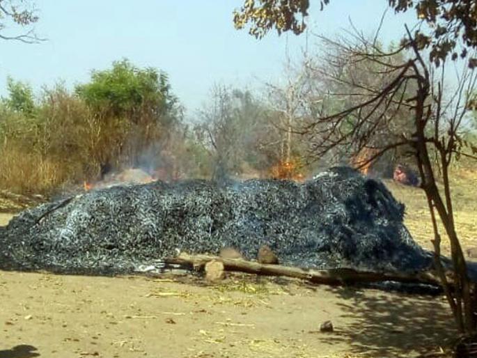  Caged fire | कडब्याच्या गंजीला आग