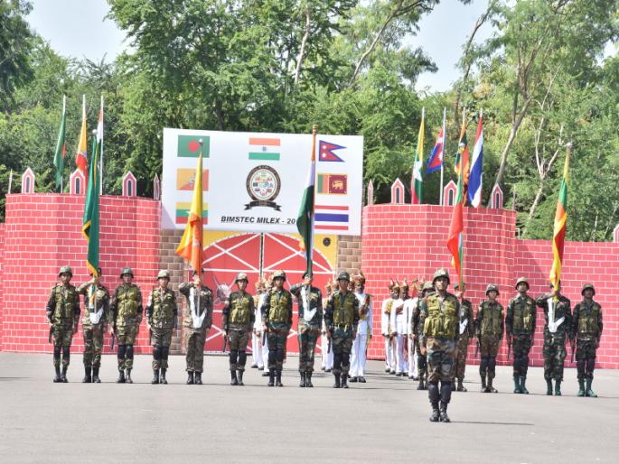 BIMSTEC started its first military war practice In Pune | पुण्यात ‘बिम्सटेक’चा पहिला लष्करी युध्द सराव सुरू  BIMSTEC started its first military war practice In Pune | पुण्यात ‘बिम्सटेक’चा पहिला लष्करी युध्द सराव सुरू