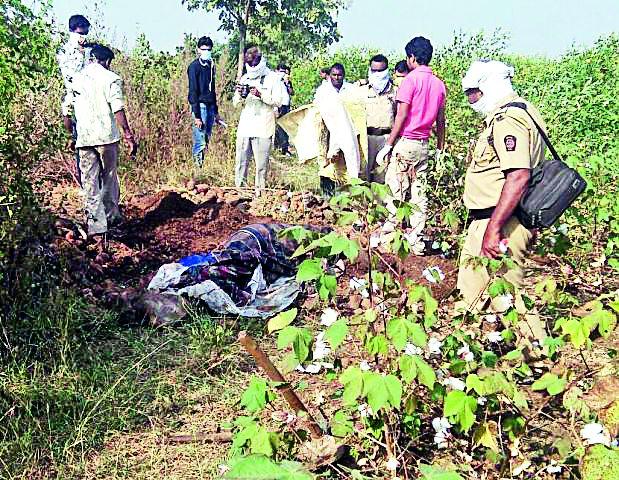 Married death, dead corpse buried | मारहाणीत मृत्यू, प्रेत परस्पर पुरले