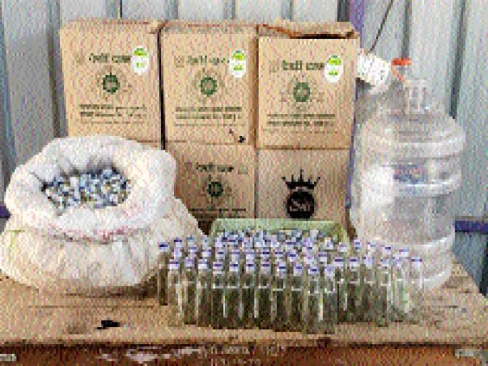The sale of fake liquor from the beverages shop in Dindrugud | दिंद्रूडमध्ये शीतपेयांच्या दुकानातून बनावट दारूची विक्री