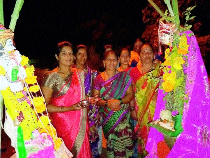  Single Tulsi marriage in single house | एकलहरेत तुलसी विवाह संपन्न