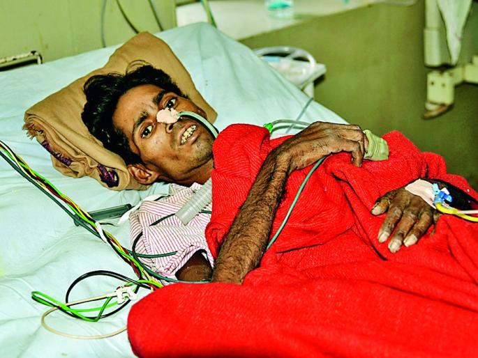 Due to the courage of the farm, the return of death | शेतमजुराची हिंमत बघून परतला मृत्यू Due to the courage of the farm, the return of death | शेतमजुराची हिंमत बघून परतला मृत्यू