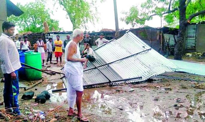 Heavy rain in Pusad taluka | पुसद तालुक्यात वादळी पाऊस Heavy rain in Pusad taluka | पुसद तालुक्यात वादळी पाऊस