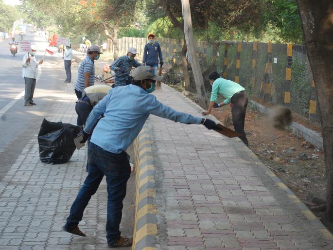 Wildlife campaign | वाळूजमहानगरात महास्वच्छता अभियान Wildlife campaign | वाळूजमहानगरात महास्वच्छता अभियान