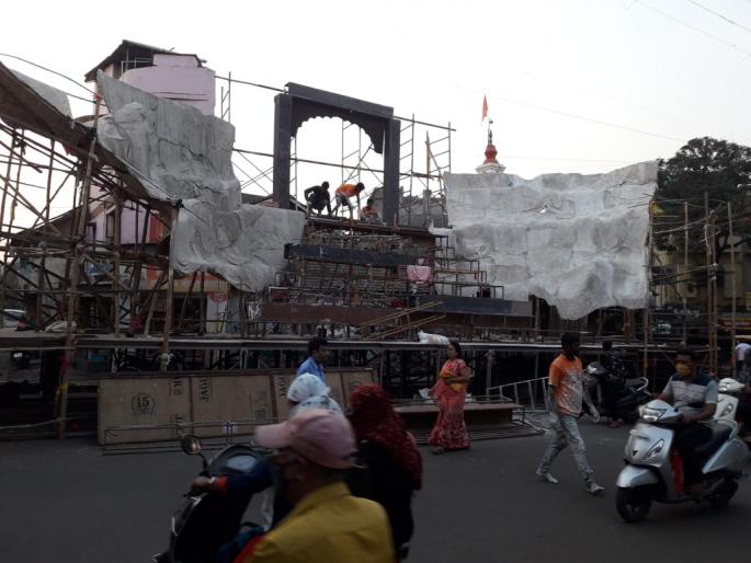Accelerate the preparations for Shiv Jayanti in Kolhapur city | कोल्हापूर शहरात शिवजयंतीच्या तयारीला वेग Accelerate the preparations for Shiv Jayanti in Kolhapur city | कोल्हापूर शहरात शिवजयंतीच्या तयारीला वेग