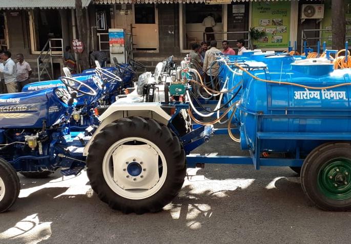 Purchase of four sprinkler machines for spraying drugs | औषध फवारणीसाठी चार स्प्रिंकलर मशीनची खरेदी Purchase of four sprinkler machines for spraying drugs | औषध फवारणीसाठी चार स्प्रिंकलर मशीनची खरेदी