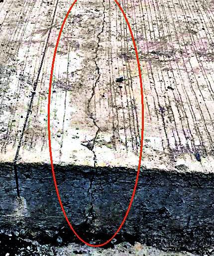 Cement on the road, soil for cururing! | सिमेंट रस्त्याला तडे, क्युरिंगसाठी माती! Cement on the road, soil for cururing! | सिमेंट रस्त्याला तडे, क्युरिंगसाठी माती!