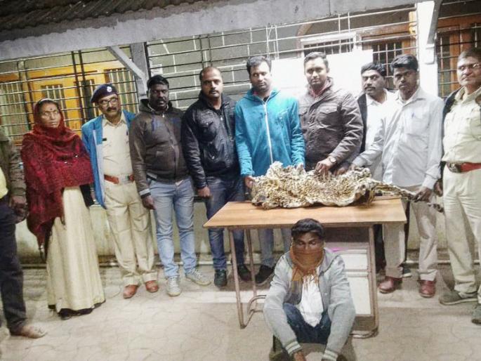 Grab a million pieces of leopard skin | दहा लाख किमतीची बिबट्याची कातडी हस्तगत