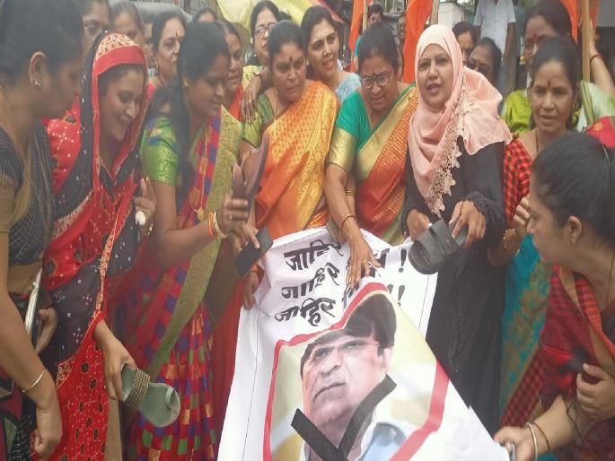 Thackeray group aggressive against Kirit Somaiyya | किरीट सोमैय्यांच्या विरोधात ठाकरे गट आक्रमक, प्रतिमेला जोडेमार Thackeray group aggressive against Kirit Somaiyya | किरीट सोमैय्यांच्या विरोधात ठाकरे गट आक्रमक, प्रतिमेला जोडेमार