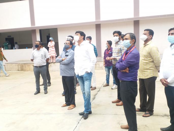 Inspection of Pimpalgaon Sub-District Hospital | पिंपळगाव उपजिल्हा रु ग्णालयाच्या कामाची पाहणी Inspection of Pimpalgaon Sub-District Hospital | पिंपळगाव उपजिल्हा रु ग्णालयाच्या कामाची पाहणी