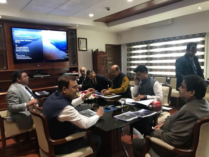 Nitin Gadkari's letter to center for contract with Thane for three-week walk | ठाण्याच्या जलवाहतुकीसाठी तीन आठवड्यात केंद्राशी करार करण्याच्या केंद्रीय मंत्री नितिन गडकरी यांच्या पालिकेला सुचना Nitin Gadkari's letter to center for contract with Thane for three-week walk | ठाण्याच्या जलवाहतुकीसाठी तीन आठवड्यात केंद्राशी करार करण्याच्या केंद्रीय मंत्री नितिन गडकरी यांच्या पालिकेला सुचना