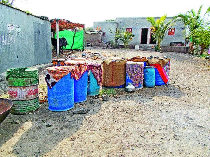 Due to severe drought in Yeola | येवल्यात दुष्काळाच्या तीव्र झळा Due to severe drought in Yeola | येवल्यात दुष्काळाच्या तीव्र झळा