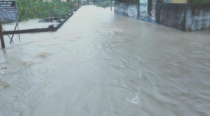 Heavy rain in Gadchiroli district | गडचिरोलीत मुसळधार पावसामुळे दाणादाण; २४ तासात १६८ मि.मी. पाऊस Heavy rain in Gadchiroli district | गडचिरोलीत मुसळधार पावसामुळे दाणादाण; २४ तासात १६८ मि.मी. पाऊस