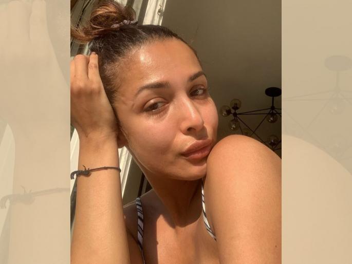 Malaika Arora shared No makeup look, the photo is going viral | मलायका अरोराने शेअर केला नो मेकअप लूक, फोटो होतोय व्हायरल