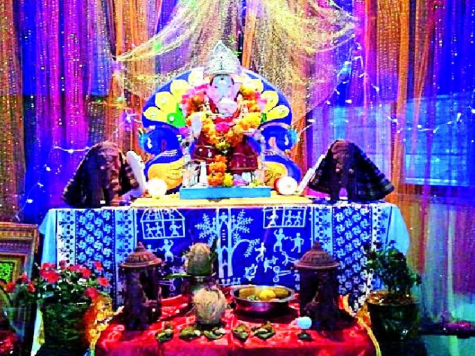 Coming to the celebration of Ganaraya | गणरायाचे जल्लोषात आगमन Coming to the celebration of Ganaraya | गणरायाचे जल्लोषात आगमन