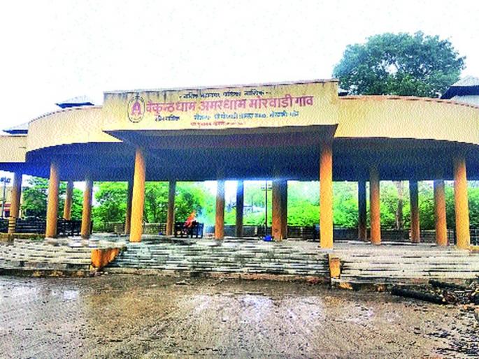 In Morawadi cremation ground defame the dead body | मोरवाडी स्मशानभूमीत मृतदेहाची अवहेलना In Morawadi cremation ground defame the dead body | मोरवाडी स्मशानभूमीत मृतदेहाची अवहेलना