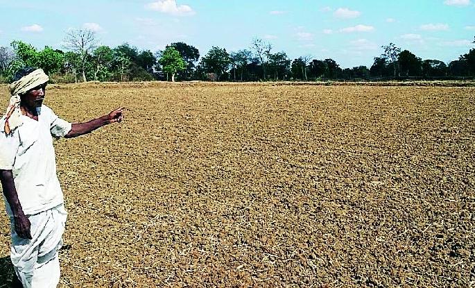 Due to the absence of rain, the works of sowing have fallen | पावसाअभावी पेरणीची कामे पडली आहेत ठप्प Due to the absence of rain, the works of sowing have fallen | पावसाअभावी पेरणीची कामे पडली आहेत ठप्प