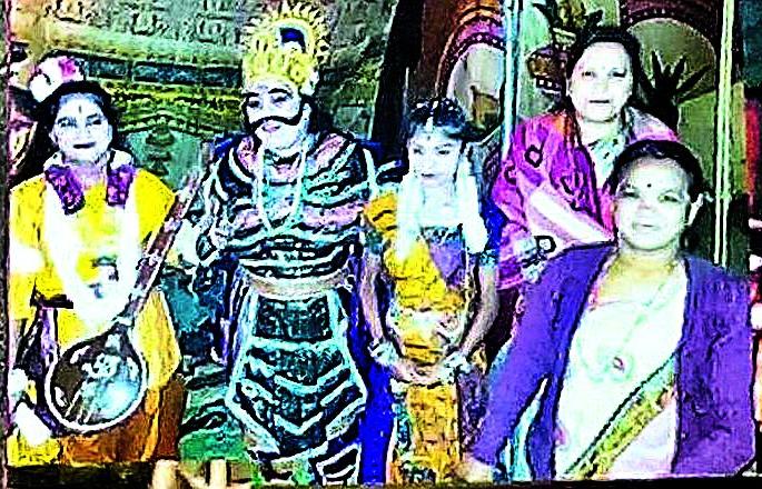 Artwork from the play "Bhakta Prahlad" | ‘भक्त प्रल्हाद’ नाटकातून कलावंतानी पाडली कलेची छाप Artwork from the play "Bhakta Prahlad" | ‘भक्त प्रल्हाद’ नाटकातून कलावंतानी पाडली कलेची छाप