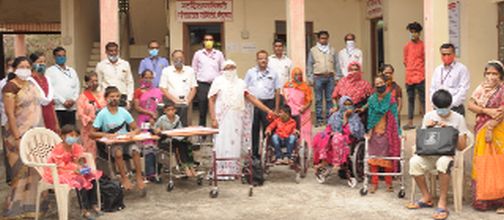 Distribution of materials to disabled students | दिव्यांग विद्यार्थ्यांना साहित्य वाटप Distribution of materials to disabled students | दिव्यांग विद्यार्थ्यांना साहित्य वाटप