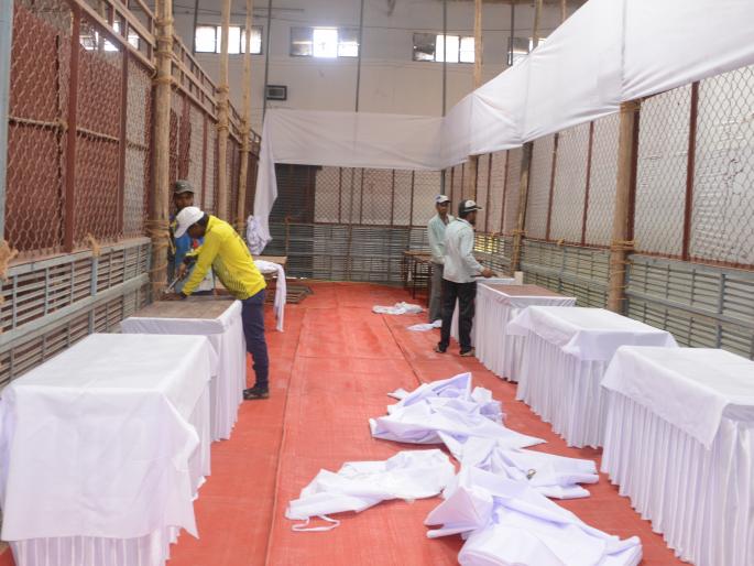 Preparation for counting in the final phase | मतमोजणीची तयारी अंतिम टप्प्यात