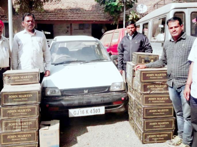 Illegal liquor seized in Surgan | सुरगाण्यात अवैध मद्यसाठा जप्त