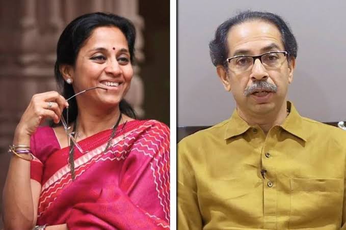 Will Uddhav Thackeray remain the Chief Minister for 5 years or the NCP make a claim? MP Supriya Sule said ... | उद्धव ठाकरे हेच ५ वर्ष मुख्यमंत्री राहतील की राष्ट्रवादी दावा करणार ? खासदार सुप्रिया सुळे म्हणाल्या... Will Uddhav Thackeray remain the Chief Minister for 5 years or the NCP make a claim? MP Supriya Sule said ... | उद्धव ठाकरे हेच ५ वर्ष मुख्यमंत्री राहतील की राष्ट्रवादी दावा करणार ? खासदार सुप्रिया सुळे म्हणाल्या...