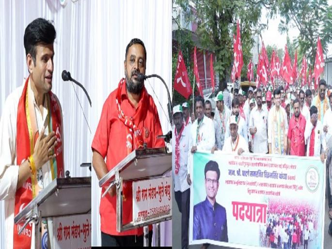 Mushrifsaheb if we give breath to the construction workers, we will answer in the same language, warned Shivaji Magdum | मुश्रीफसाहेब, बांधकाम कामगारांना दम दिल्यास त्याच भाषेत उत्तर देऊ, शिवाजी मगदूम यांनी दिला इशारा Mushrifsaheb if we give breath to the construction workers, we will answer in the same language, warned Shivaji Magdum | मुश्रीफसाहेब, बांधकाम कामगारांना दम दिल्यास त्याच भाषेत उत्तर देऊ, शिवाजी मगदूम यांनी दिला इशारा
