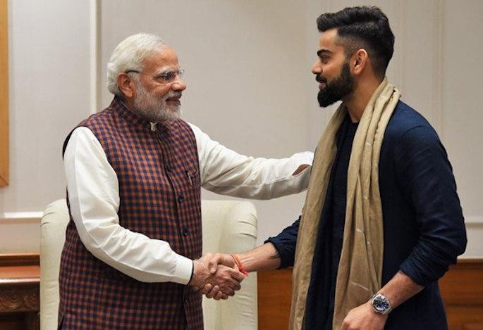 Lok Sabha election results 2019: virat kohli congratulates narendra modi | लोकसभा निवडणूक निकाल 2019 : नरेंद्र मोदींचे कोहलीने केले खास शब्दांत अभिनंदन Lok Sabha election results 2019: virat kohli congratulates narendra modi | लोकसभा निवडणूक निकाल 2019 : नरेंद्र मोदींचे कोहलीने केले खास शब्दांत अभिनंदन