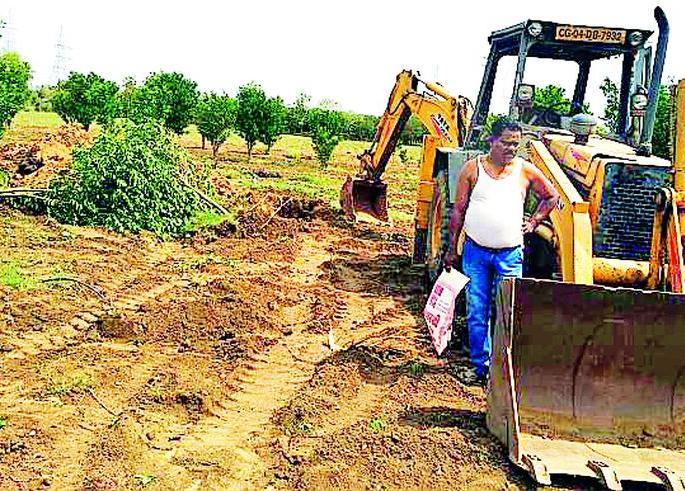 The oranges planted up to the tower in Jurud | जरूडमध्ये टॉवरसाठी उपटली संत्राझाडे