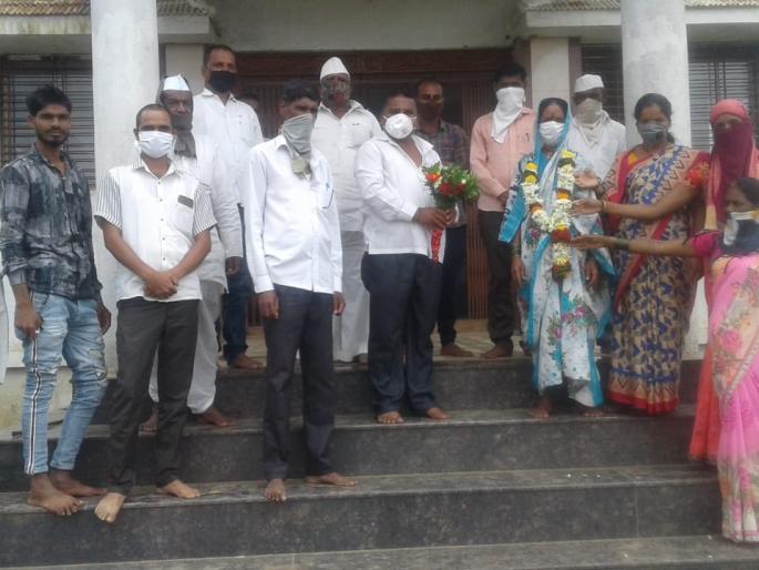 Sitabai Ghare unopposed as Bharavaj Sarpanch | भरवज-निरपण ग्रुप ग्रामपंचायतीच्या सरपंचपदी सिताबाई घारे बिनविरोध Sitabai Ghare unopposed as Bharavaj Sarpanch | भरवज-निरपण ग्रुप ग्रामपंचायतीच्या सरपंचपदी सिताबाई घारे बिनविरोध