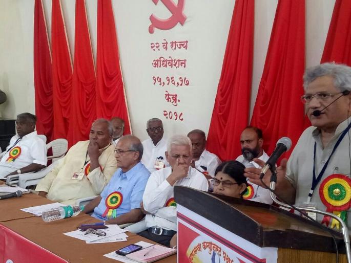 India is in the hands of foreign capitalists: Sitaram Yechury, CPI (M) 's state convention begins | भारत विदेशी भांडवलदारांच्या हाती जातोय : सीताराम येचुरी, सांगलीत माकपच्या राज्य अधिवेशनाला सुरुवात
