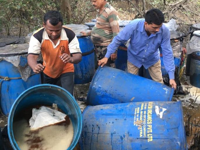 State Excise Department's action on drunken areas in Mumbra, Rabale area | मुंब्रा, रबाले भागातील दारुच्या अड्डयांवर राज्य उत्पादन शुल्क विभागाची कारवाई