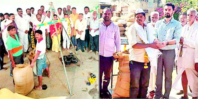 Purchase of sewage grains and launch of the scheme of welfare | सेलूत धान्य खरेदी तर वर्धेत तारण योजनेचा शुभारंभ Purchase of sewage grains and launch of the scheme of welfare | सेलूत धान्य खरेदी तर वर्धेत तारण योजनेचा शुभारंभ
