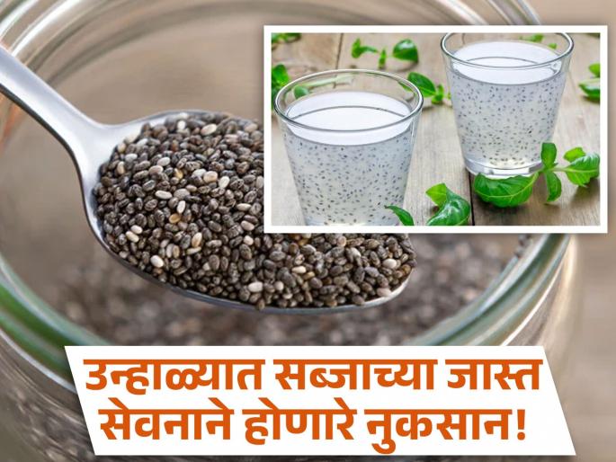 Benefits of sabja seeds and who should not eat sabja in summer | उन्हाळ्यात सब्जाचं जास्त सेवनही ठरू शकतं त्रासाचं; वैद्यांनी दिला याबाबत खास सल्ला Benefits of sabja seeds and who should not eat sabja in summer | उन्हाळ्यात सब्जाचं जास्त सेवनही ठरू शकतं त्रासाचं; वैद्यांनी दिला याबाबत खास सल्ला